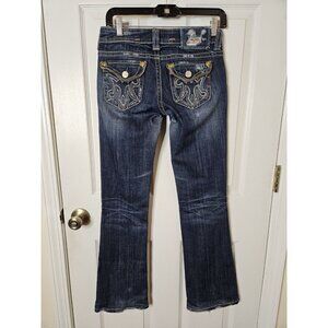 MEK Boulder BootCut Jeans 25x31 Y2K VTG Embroidered Flap Pocket  Distressed HEMD